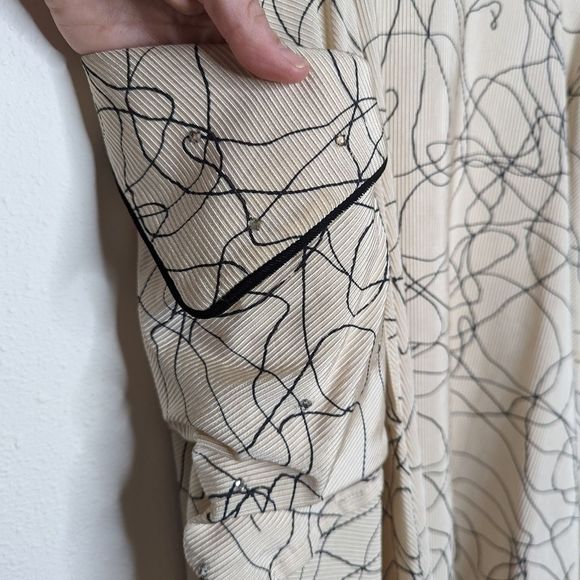 Vintage 50s Party Dress Circle Skirt Side Pockets Hand Sewn Midi - Picture 8 of 16